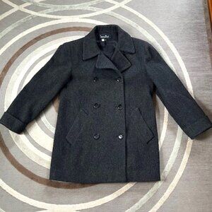 Vintage Spencer Reid Grey Wool  Woman's Pea Coat